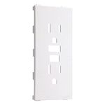 TayMac A54W Allure Nonmetallic Wallplate with Different GFCI Insert, White