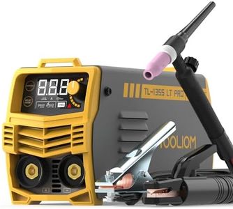 TOOLIOM 135A Stick/Lift TIG Welder 110V MMA ARC Welder Machine with Lift TIG Torch with LCD Display Portable Welding Machine