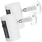 Wall Mount for Ring Indoor Cam and Ring Stick Up Cam, 360 Degree Adjustable Metal Mini Mount Bracket for Ring Camera Outdoor Indoor Security Camera System(2 Pack)