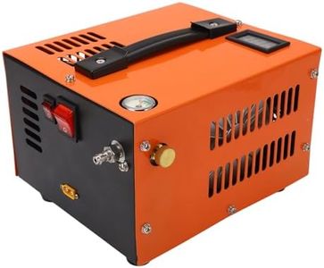 Air Compressor, 4500Psi/30Mpa PCP Air Compressor DC 12V Portable PCP Compressor High Pressure Air Gun Pump Automatic Shutdown PCP Compressor Pump Built in Power Converter for Car