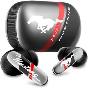 GOBOULT x Mustang Dyno Earbuds with 60H Playtime, App Support, Dual Pairing, 4 Mics ENC, 45ms Low Latency, 13mm Drivers, Touch Controls, Made in India, IPX5 Ear Buds Wireless (Silver)
