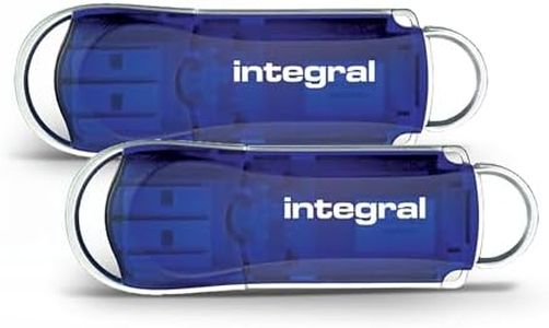 Integral 2-Pack 128GB USB Memory 2.0 Flash Drives Courier Blue
