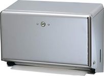 San Jamar Mini Metal Ultrafold C-Fold Multifold Towel Dispenser, Wall Mounted, Chrome