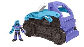 Imaginext DTN10 Mr Freeze Snow Cat, Transformable Toy Vehicle That Turns Into A Snow Ball with Disc Launcher and Mr Freeze Figure, Suitable From 3 Year Old