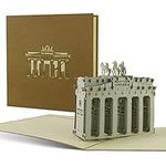 Diese-Klappkarten Travel Pop Up Card - 3D Berlin Pop-Up - Unique Gift Cards for Men and Women - Bon Voyage or Goodbye Gifts - Souvenir or Voucher Present