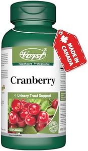 VORST Cranberry 500mg with 12:1 Extract Ratio (6000 Raw Extract Equivalent) 120 Capsules | Supplement for UTI Urinary Tract Infection for Women & Reducing Bile Acids in Digestive System | 1 Bottle