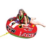 WOW Sports - Ace Racing Boat Tube - Inflatable Towable For Boating - Perfect for Kids & Adults - 1 Person