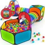 Playz 5pc Kids' Play Tents & Tunnel