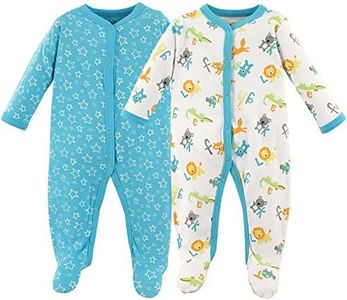 Luvable Friends Unisex Baby Cotton Sleep and Play, Abc, 6-9 Months