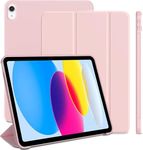 Boxome Tablet Case Cover for Apple iPad 10.9 inch (10th Gen) [Auto Sleep/Wake Cover] [Trifold Stand] - Pink