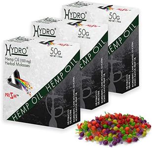 Hydro Hookah Flavor With Hemp Oil Extract, Hookah Shisha Prizm Sweet Flavor Set, Fruit Hydro Hookah Flavor Set, Nicotine Free Hookah Hemp Oil Flavors, 50-Gram Packs (Pack of 3,150g Total)