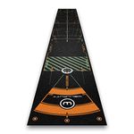 WELLPUTT - Golf Putting Training Mat - 4m / 13ft Black