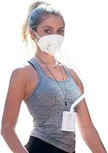 BROAD Breathe Easier AirPro Mask Rechargeable Reusable Air Purifying Respirator with a HEPA Filter