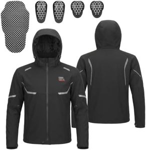 KEMIMOTO Motorcycle Jacket 2-in-1 Detachable Liner CE Armor All Season