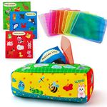 Baby Tissue Box Toy - Baby Toys 6 to 12 Months-Montessori Toys for Babies 6-12 Months - Infant Newborn Toddlers Sensory Toys Magic Tissue Box for 1 Year Old Boys Girls Early Learning Toys Baby Gifts