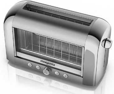 Magimix Vision 2-Slice Glass Toaster – Brushed Silver Finish