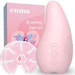 Breast Massager for Breast Feeding Essentials New Mom - Vibrating Lactation Massager with Heat and Breast Therapy Pads: Improve Milk Flow, Clogged Milk Duct Relief, Mastitis, and Engorgement