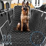 Artand Dog Car Seat Cover, Thickened Car Seat Cover for Dogs, 100% Waterproof & Nonslip with Side Flaps, Visual Window, Durable Dog Car Hammock, 145x 150cm