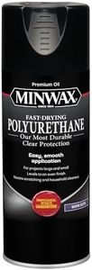 Minwax Fast Drying Polyurethane Spray, Protective Wood Finish, Warm Satin, 11.5 oz. Aerosol Can