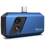 TC001 Plus Dual-Lens Thermal Camera for Android, 256 x 192 IR Resolution, Infrared & 100W Visible Lenses, -4°F to 1022°F Temp Range, Compatible with Smartphones, Tablets & PCs, 25Hz Refresh Rate