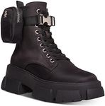 Steve Madden Womens Tanker P Ankle Combat & Lace-up Boots Black 6 Medium (B,M)