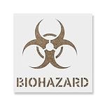 Biohazard Symbol Stencil - Drawing 
