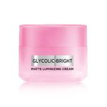 L’Oréal Paris Glycolic Bright Matte Luminizing Cream, Instant Glow Booster, Fades Dark spots, 50ml