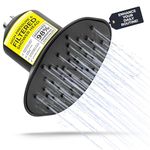 Afina High Pressure Filtered Shower Head - Advanced Filtration for Hair, Skin & Nails - Reduces Itchiness, Blemishes, Dryness - Easy Install & Universal Fit with Long-Lasting Filters - Matte Black