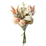 Artificial Flowers Fall Decor Wedding Bouquet, Silk Dandelion Fake Flowers for Dining Table Decor Centerpieces, Wedding Bridal DIY Bouquet Halloween Christmas Home Décor