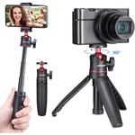 ULANZI MT-08 Extension Vlog Tripod Stand Handle Grip for iPhone 11 Pro Max Samsung OnePlus Google Smartphone Canon G7X Mark III Sony RX100 VII A6400 A6600 Compact Cameras Vlogging