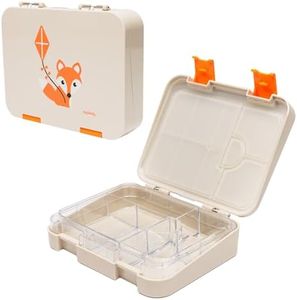 Kid-Friendly Easy Clean Bento Lunchbox by My Family - Leakproof, Durable, BPA-Free - Fits Cooler Bag - Dishwasher Safe