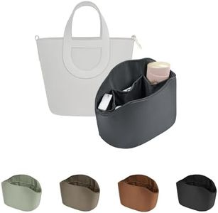 Purse Organizer Insert for In The Loop 18/23, Satin Bag Organizer Compatible with Hermes Bags, Lightweight Women Purse Essentials, Soft Touch Inner Liner with Multiple Pockets(Grismeyer, Loop 23)