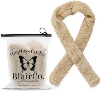 BlairCo. Beige Heatless Styling Hair Curler: No Heat Curling Rod Headband for Overnight Curls. Soft Hair Curlers to Sleep in for Medium to Long Hair