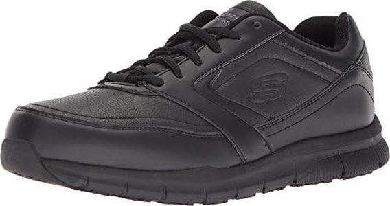 Skechers Men's Nampa Food Service Shoe, Black, 11.5