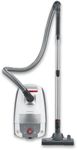 SEVERIN BC 7047 Floor Vacuum Cleaner with Bag, Powerful Vacuum Cleaner with Practical Accessories, Quiet Vacuum Cleaner with 360° Wheels for High Flexibility, White/Red