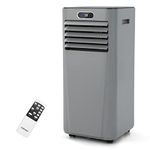 GOFLAME 10000BTU Portable Air Conditioner, 3-IN-1 Air Cooler & Dehumidifier with Remote Control, Sleep Mode, 2 Speeds and 24H Timer, Air Cooling Fan for Home & Office, Grey