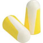 Honeywell 1005074 Howard Leight Bilsom 303S Uncorded Earplug, Disposable, Small Size, Yellow & White Colour, Bullet Shape, SNR 33 dB, Suitable for Construction/Offshore/Mining (Pack of 200 Pairs)