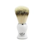 Omega Hi Brush Synthetic Shaving Brush - Classic Handle (White)