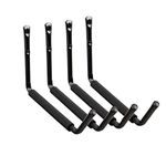 Heavy Duty Garage Storage Hooks, Wall Mounted Utility Hanger Indoor Hanging Rack for Kayak Canoe, Surfboard,Snow Board,Ski Board, Ladder, Folding Chairs, Bicycle and Tools (4 Pack)