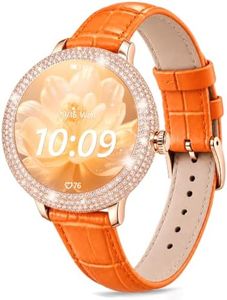 Diamora Luxury Smart Watch for Women, Bluetooth Smartwatch (Sunset Amber)