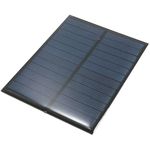 Robodo Solar Panel Cell - 6V 250Ma - Water Proof Black