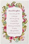 American Greetings Birthday Card for Granddaughter (Floral Border)