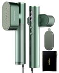 Jack & Rose Dual Voltage Travel Steamer for Clothes,100-220V Portable Steamer,15s Heat Up,Steamer & Iron 2 In 1, Travel Size Garment Steamer,Large Ceramic Heat Panel,for Global & Europe Traveling