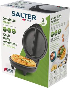 Salter Dual Omelette Maker – Non-Stick Double Egg Cooker, Deep Fill, 750W