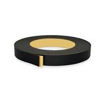 UNMAR Black PVC Edge Banding 22 mm x 7.5 m - Peel and Stick Strong Adhesive, Easy Application - Flexible and Durable Black PVC Edging Tape for Furniture Restoration