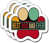 Sticker Waterproof Vinyl Decorate (Best Dog Dad Ever)