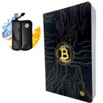 Seed Phrase Storage Notebook + Fireproof Bag - Cryptocurrency Recovery Phrase - Waterproof Password Keeper - Cold Wallet - Password Manager (Notebook + Fireproof Bag)