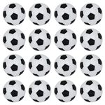 BQSPT 32mm Foosball Balls Foose Balls Table Soccer Game Replacement,Foosball Balls Official 32mm Mini Table Footballs Ball (16 Pack) (Black)