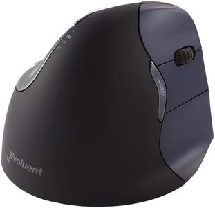 Evoluent VM4RW Vertical Mouse for Right Hand – Ergonomic Mouse Wireless USB, Helps Reduce Carpal Tunnel, Adjustable Speed & Programmable Buttons, Vertical Ergonomic Wireless Mouse, Gaming & Office Use
