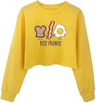 G-Amber Girls Crop Tops Sweatshirts